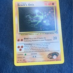 Pokémon Brocks Onix Card