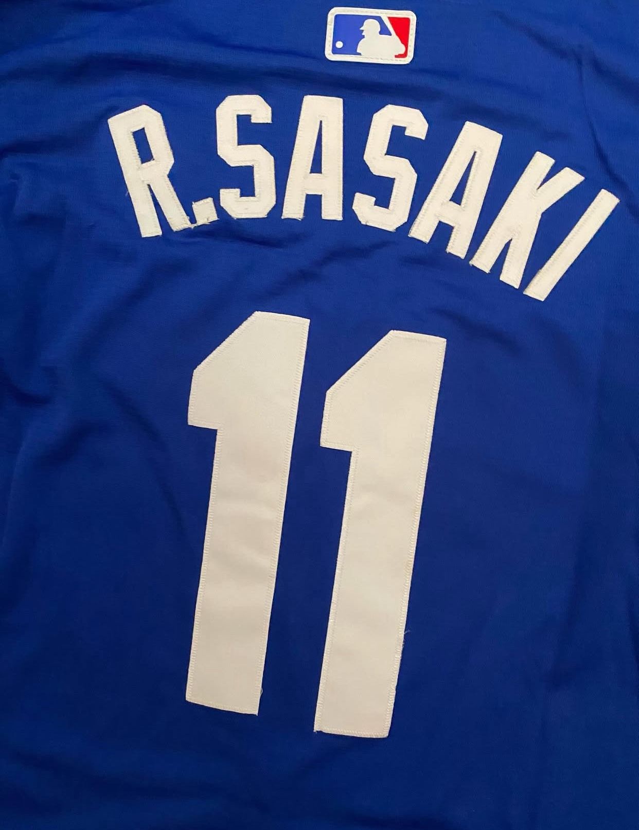 New 2025 patch Blue Los Angeles Dodgers Roki Sasaki jersey Stitched World Series Not Ohtani