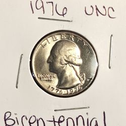 #606 Bicentennial 1976 Quarter Coin 