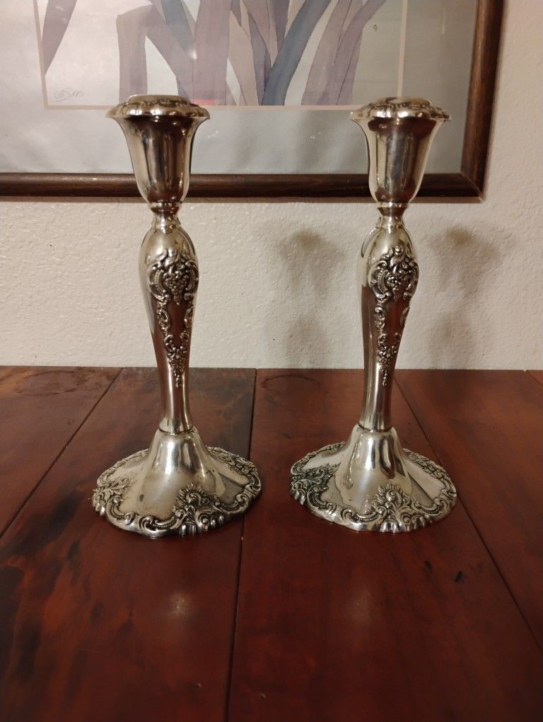 Pair of Vintage 8.5" Candlesticks