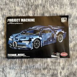 Technic Style Blue Supercar Building Blocks Set 1:14 (Compatible with others)