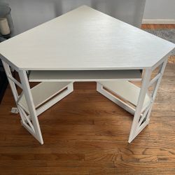 White Corner Desk