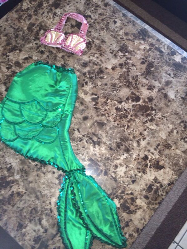 Beautiful custom made mermaid costume 2 to 4 t