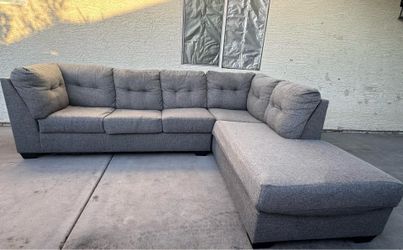 Gray Ashleys Furniture Sectional (WILL DELIVER)