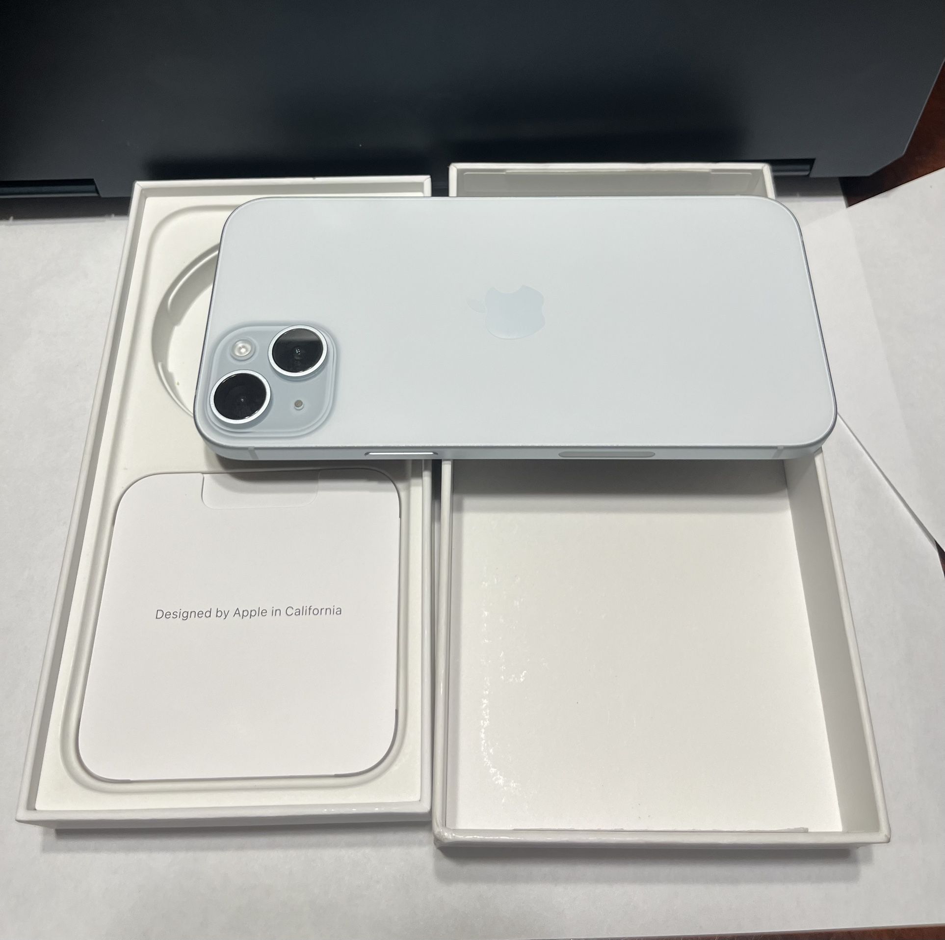 Apple iPhone 15 Plus 128Gb Clean IMEI Box Included Blue ATT for Sale in ...