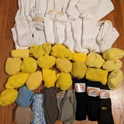 50 Pairs of Men's Assorted Socks. Men's Shoe Size 10-13.