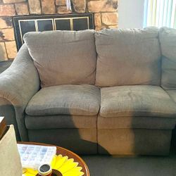Delivery Sectional couch with recliner on ends