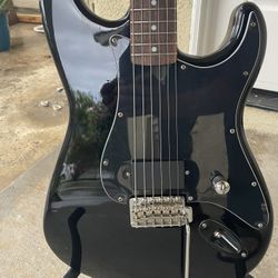 Beautiful Black On Black Fender Squier Stratocaster For Sale