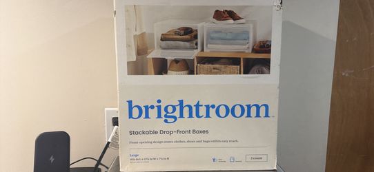 brightroom stackable drop front boxes