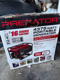 Predator portable generator