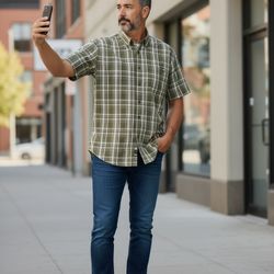 Men's Dickies Short Sleeve Button Up