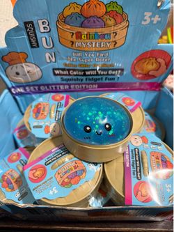Squishy Bun Rainbow Mystery Glitter Edition