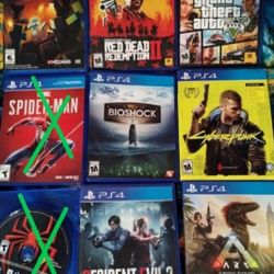 PS4 Games, $15 Each