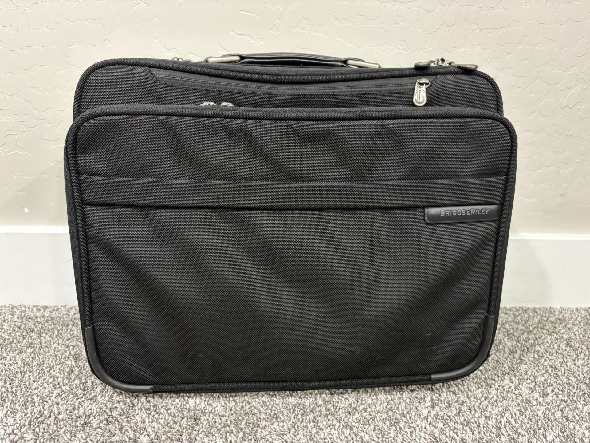 BRIGGS & RILEY ‘Travelware’ Black Nylon Wheeled Briefcase