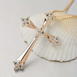 💥BEAUTIFUL GOLD CROSS & SILVER CROSS WITH CHAIN