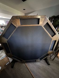 Folding Solid Oak poker table