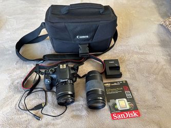 Canon T5 Rebel EOS  Camera Bundle with Two Lenses