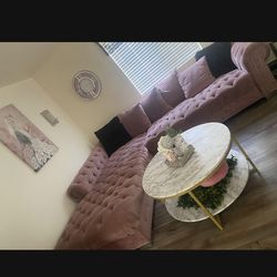 Beautiful rose gold sectional