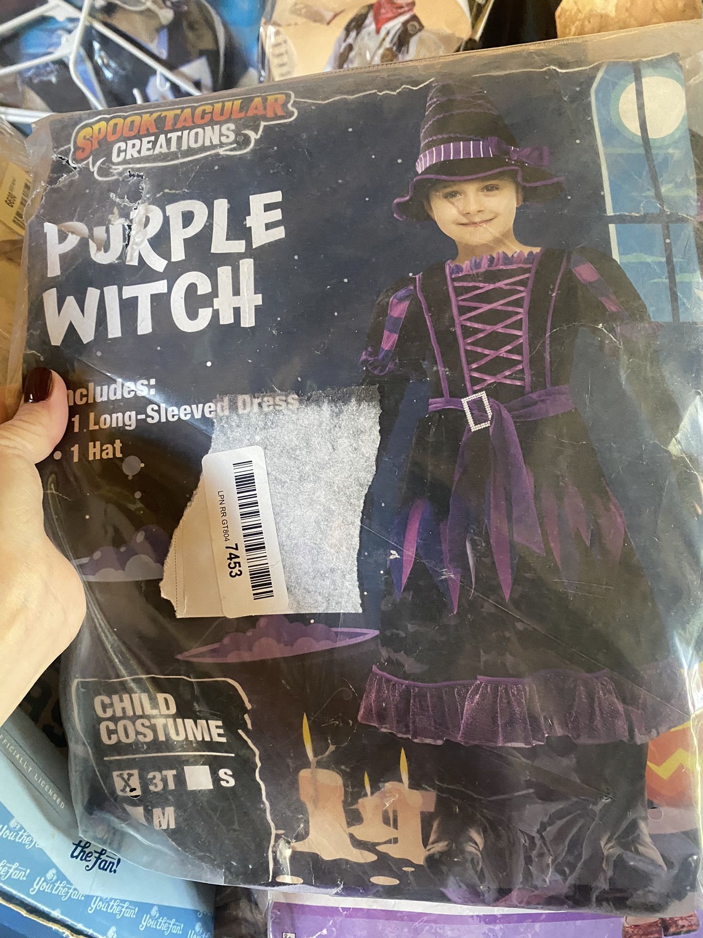 Purple witch small dress size 0 to 2