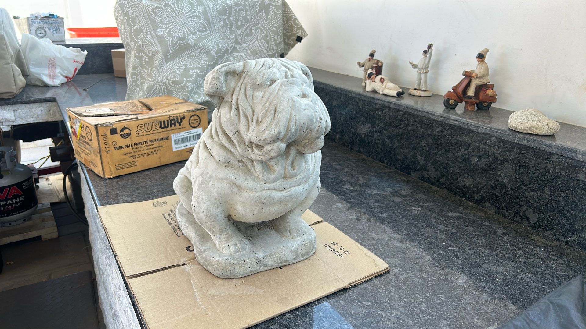 Bulldog Statue 