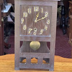 Antique Mission Oak Clock