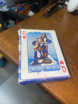 Vintage Dallas Cowboys cheerleaders playing cards in the box