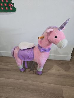 Unicorn walking pony toy