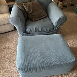 Large chair & Ottoman