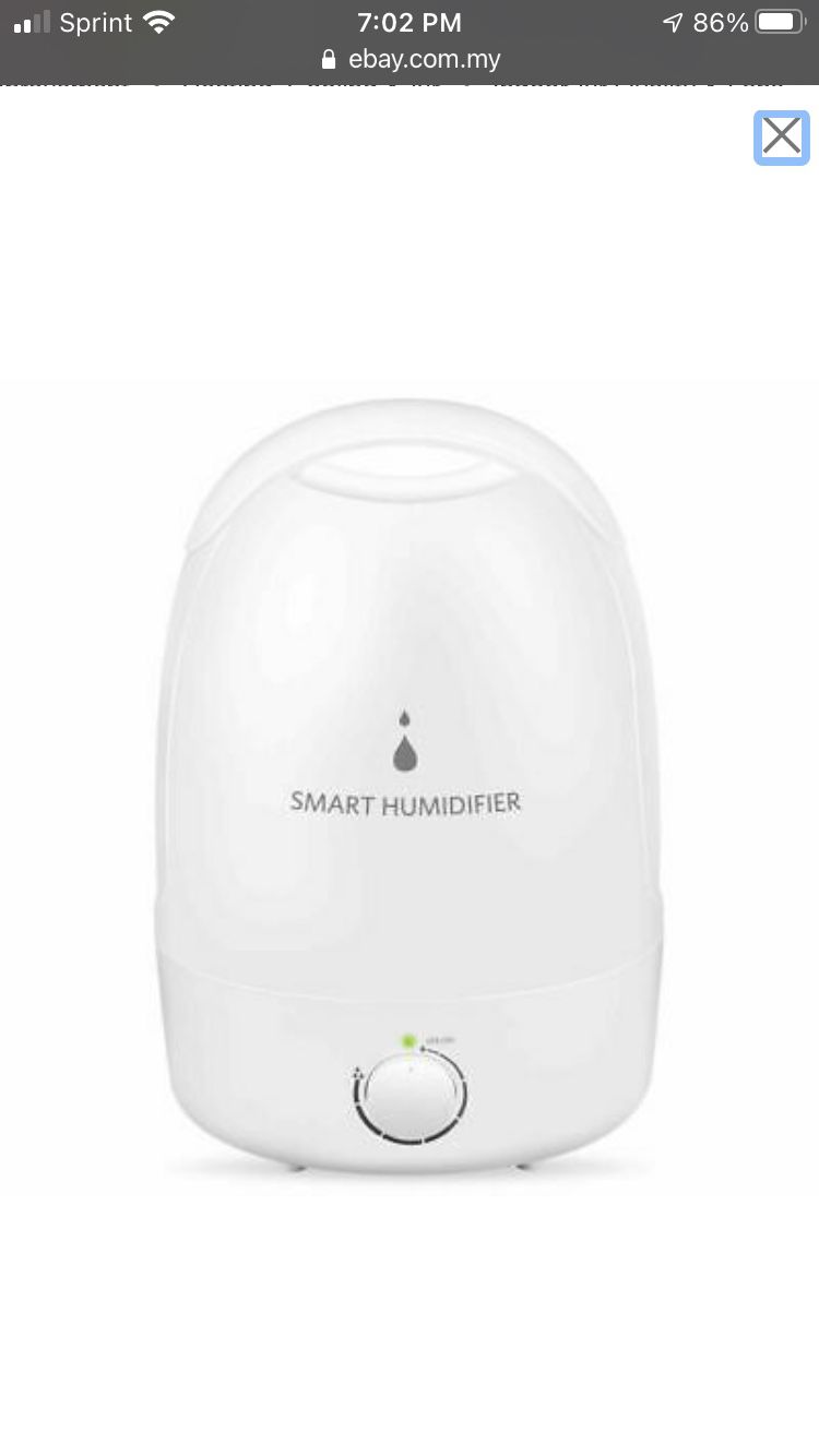 Smart Humidifier 3L Ultrasonic Humidifier White NIB