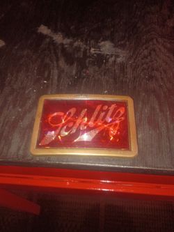 Schlitz vintage belt buckle