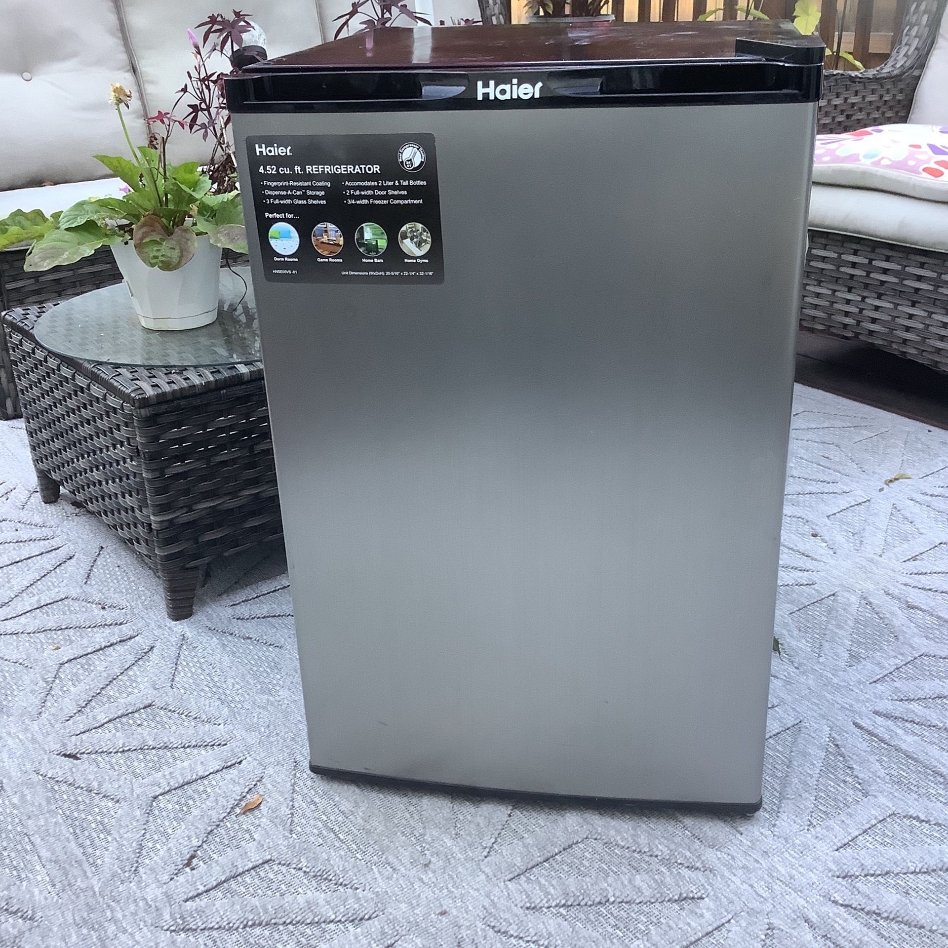 Haier 4.52 Cu. Ft. College Size Refrigerator