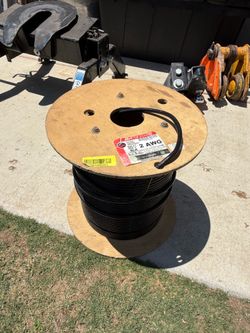 Copper Black Wire #2AWG 300’ plus left