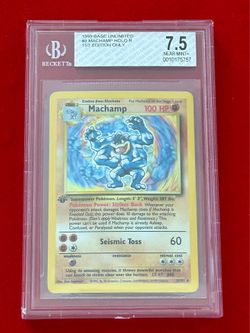 1999 Pokemon Machamp Trading Card
