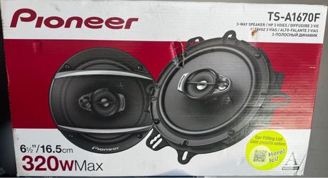 Pioneer TS-A1670F 6.5" 3-Way Car Speakers