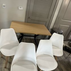 Dining Table Set With Chairs (4)