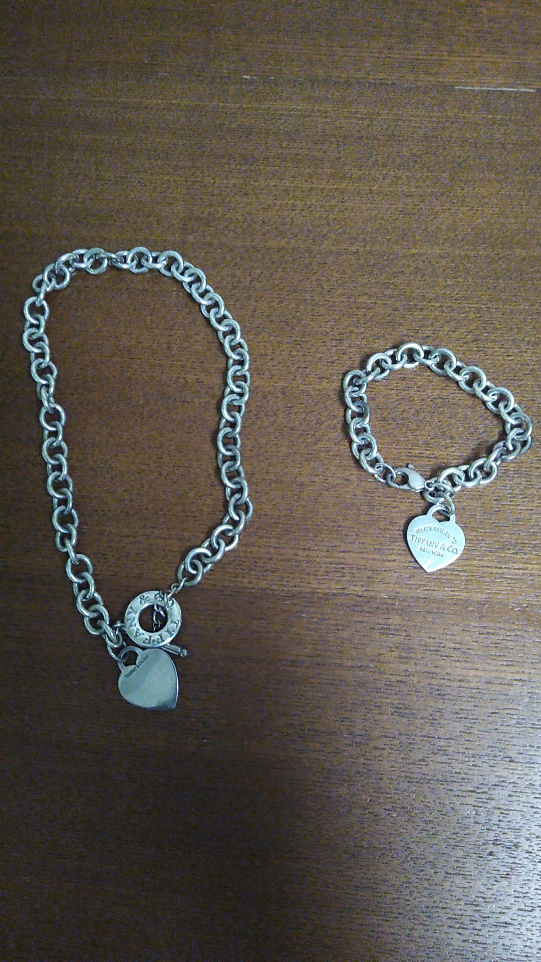 100% Genuine Tiffany necklace and bracelet