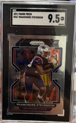 SGC 9.5 #367 Rhamondre Stevenson RC 2021 Panini Prizm