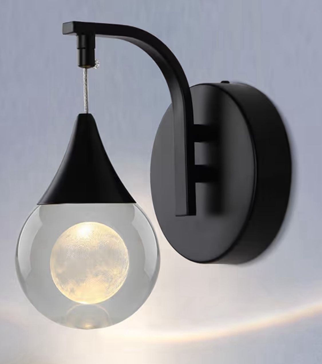 Crystal Moon Wall Light,  2 items ( pair)