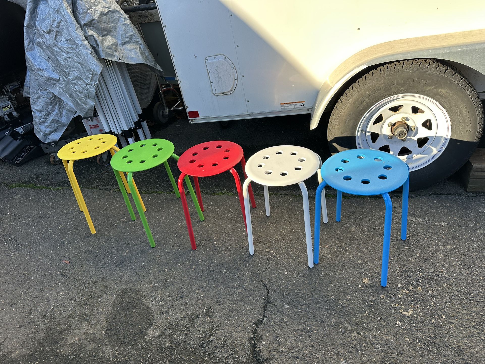 Plastic Stackable Stools