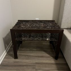 Wooden Stick Nightstands Set Of 2 