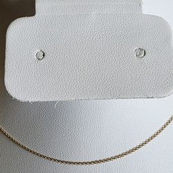 🪷Rolo 18k gold chain necklace
