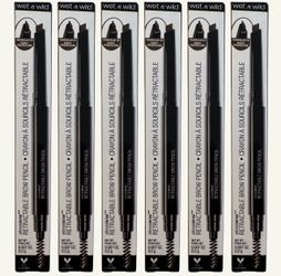 27 Pieces Of Wet n Wild Ultimate Eyebrow Retractable Definer Pencil, Ash Brown, Dual-Sided Brow Brush, Fine Tip, Shapes, Defines, Fills Brow Makeup