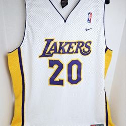 Nike NBA Authentic Los Angeles Lakers Gary Payton #20 Jersey Sz XL Length+2