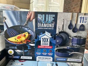 Blue Diamond 11-Piece Cookware Set