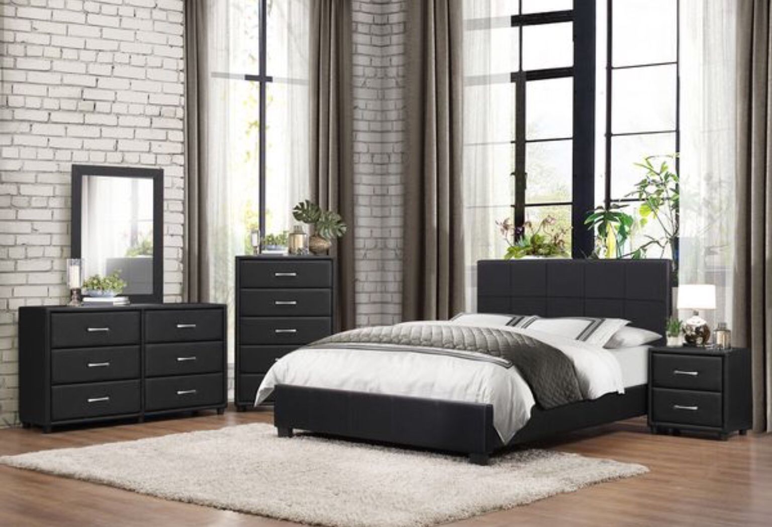 4 PCS Queen Size Bedroom Set in Offer 🔥🔥🔥