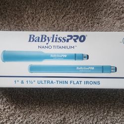 BaBylissPro nano titanium flat iron double pack. 