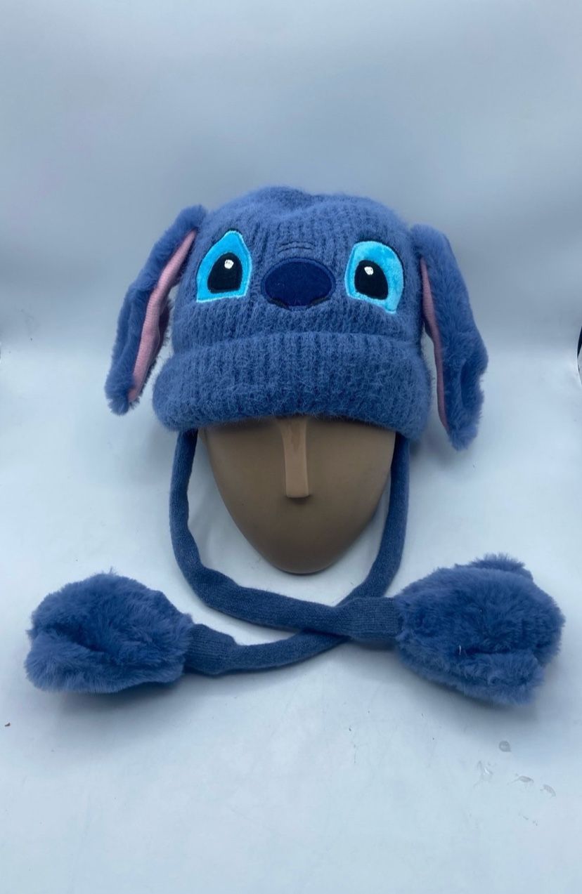 Cute Stitch Cartoon Hat Winter Beanies Cap  for Children for 6 to 12 years Old 