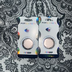 (2) Pink Pop Sockets