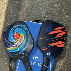 Pickle ball set…4 Balls, 1 Bag, 2 Paddles