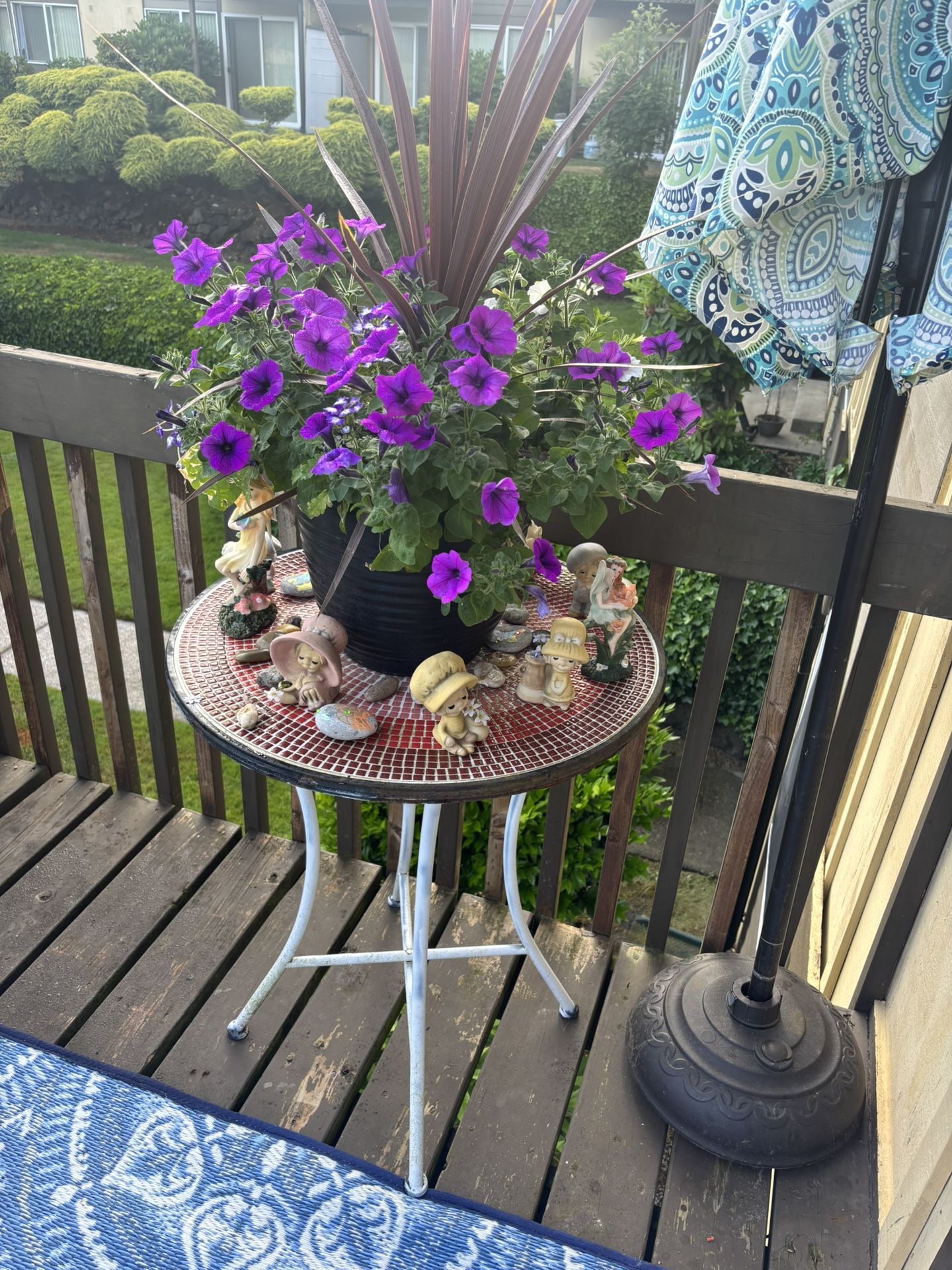 Patio Table , Flower Plant May Be Included